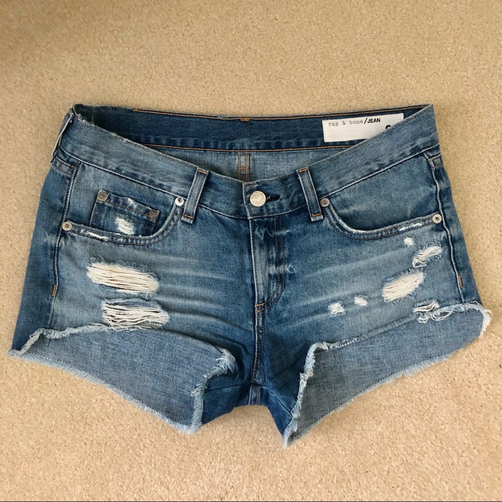 Rag & Bone Cut-Off Denim Shorts